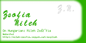 zsofia mileh business card